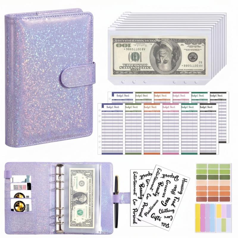 Planner Weekly Budget - منظم ميزانية A6 من الجلد الصناعي