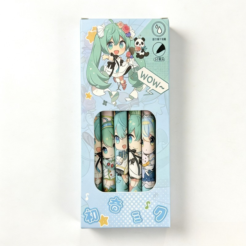 قلم جل سريع الجفاف من Hatsune  - مراجعة Gel Ink Pen Set وسعره