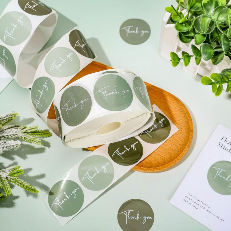 500 قطعة/rollSpring Green شكرا - مراجعة Memo Pad Sticky وسعره