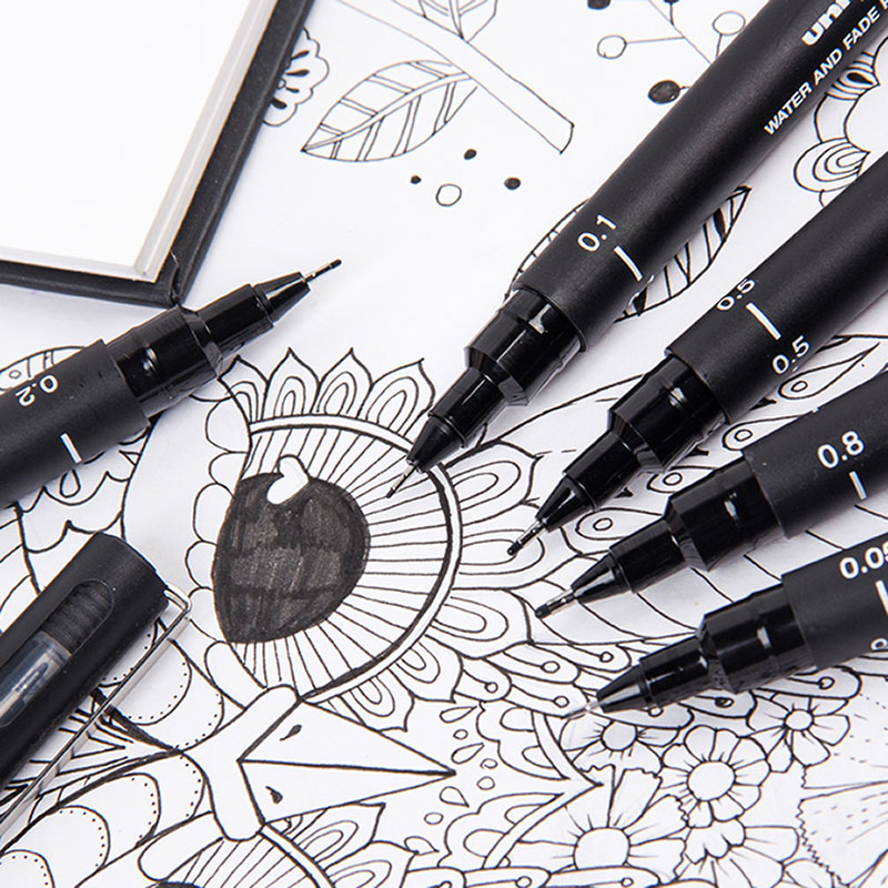 3/6/12 قطعة Uni إبرة هلام القل - مراجعة Gel Ink Pen Set وسعره