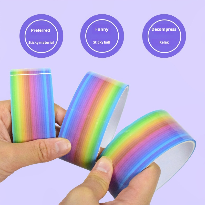 1 قطعة كرات قوس قزح كرات لزجة  - مراجعة Glue Stick Pack وسعره