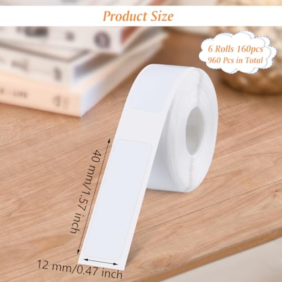 6 لفات من أشرطة طابعة الملصقات - مراجعة Label Printer Tape وسعره