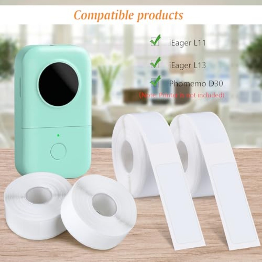 6 لفات من أشرطة طابعة الملصقات - مراجعة Label Printer Tape وسعره
