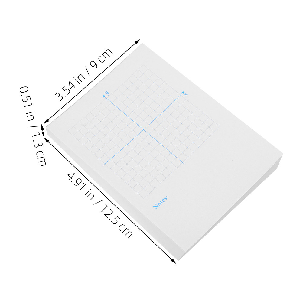3 قطع من دفاتر ملاحظات نظام ال - مراجعة Graph Paper Pad وسعره