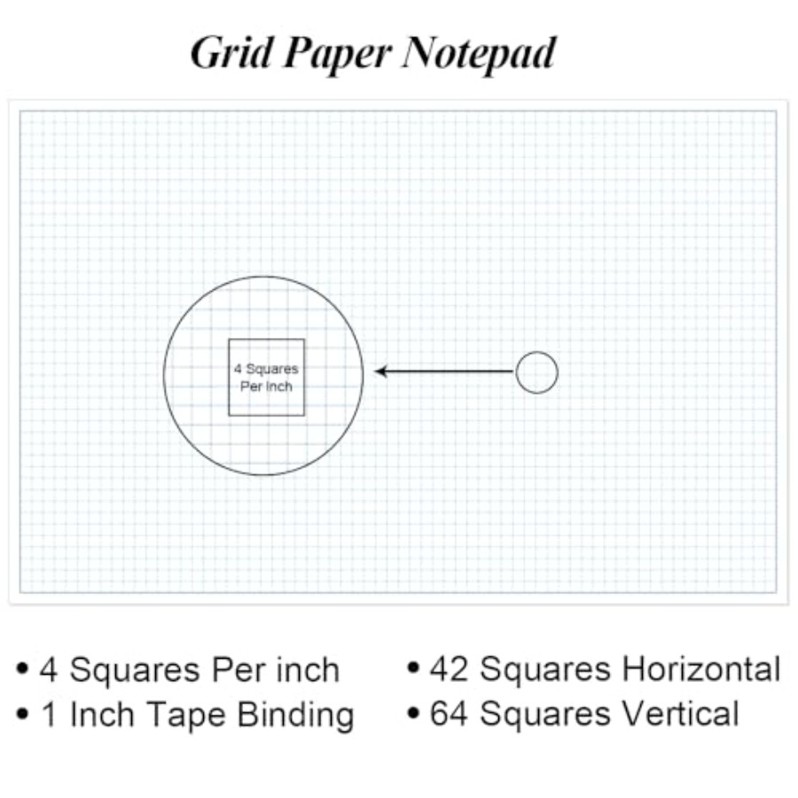 دفاتر ورق الرسم الهندسي، مقاس  - مراجعة Graph Paper Pad وسعره