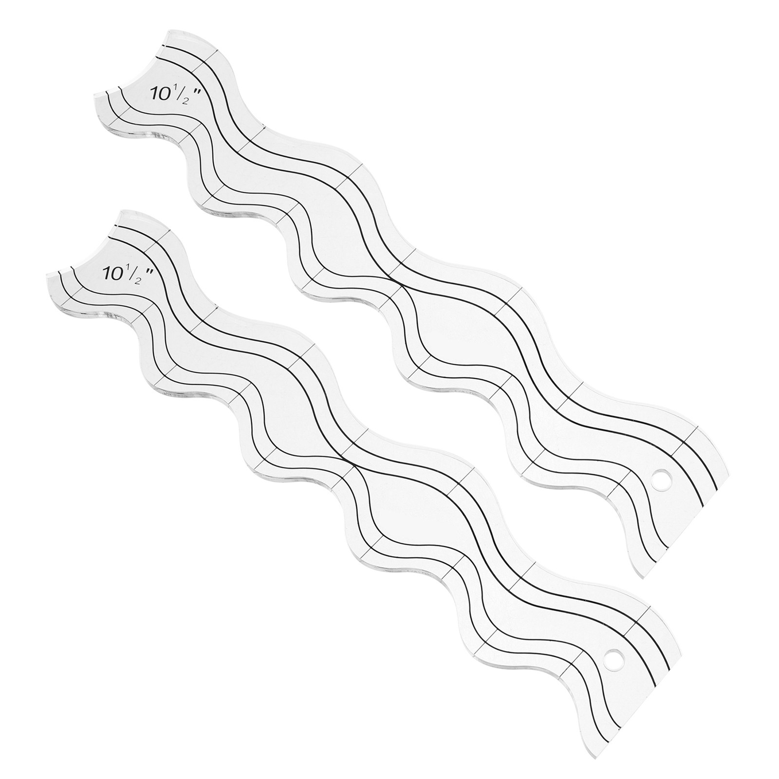 قطعتان من مساطر الخياطة الشفاف - مراجعة Ruler Set Transparent وسعره