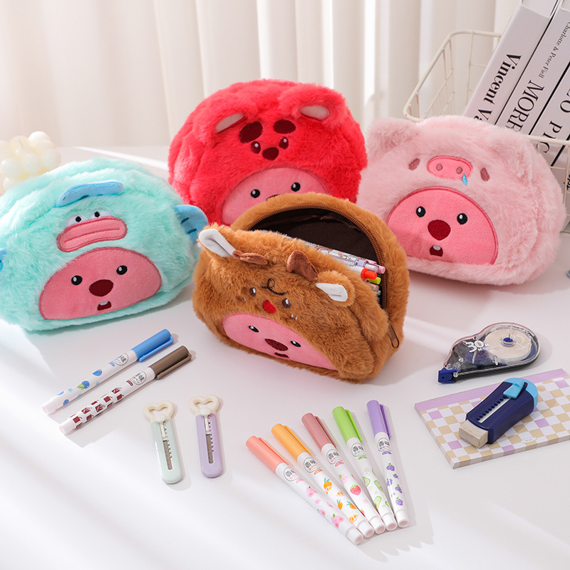 حقيبة أقلام كرتونية من القطيفة - مراجعة Pencil Case Large وسعره